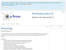 Tablet Screenshot of p-brane.com